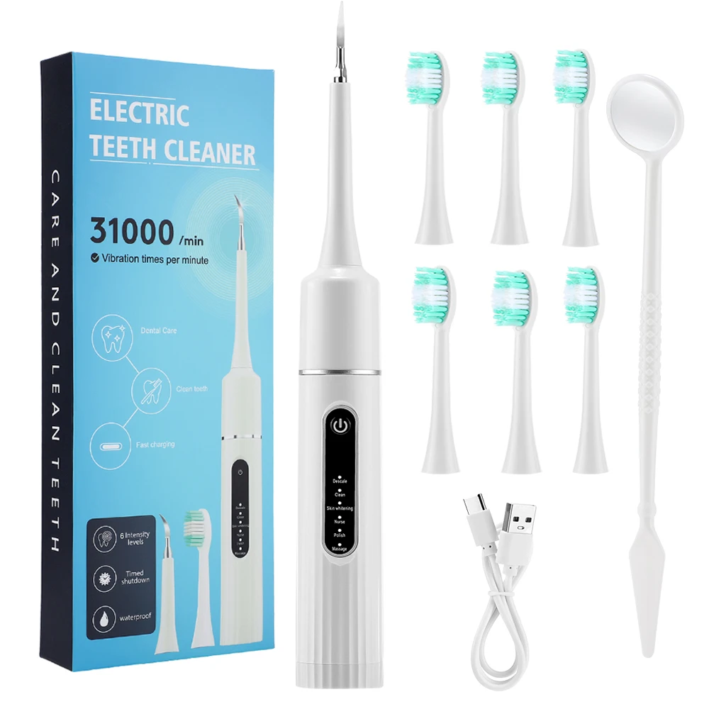 

Электрическая зубная щетка Sonic Dental, набор для отбеливания зубов, отбеливатель зубов, инструменты для удаления зубного камня, очиститель пятен, уход за полостью рта