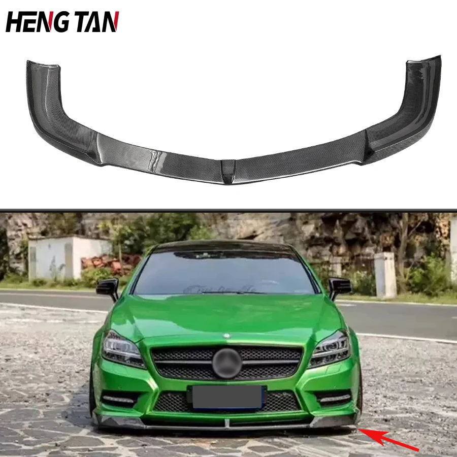 

Carbon Fiber Front Bumper Splitter Lip For Mercedez Benz CLS Class CLS63 AMG W218 2012-2015 V Style Body kit