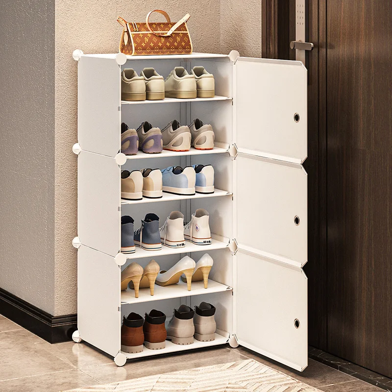 Space Entryway Shoe Racks Dust Proof Nordic Shelves Room Shoe Rack Ultra Thin Rotating Schoenen Opbergsysteem Home Furniture