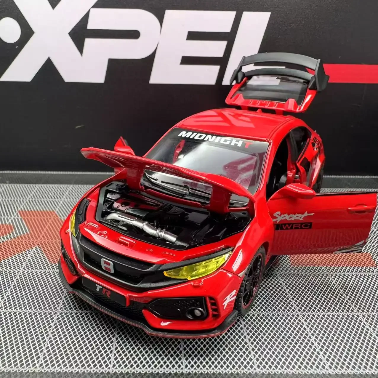 1/32 هوندا سيفيك Type-R سوبر تعديل سيارة رياضية سبيكة معدنية دييكاست نموذج سيارة جمع نموذج الحلي هدايا لصديقها