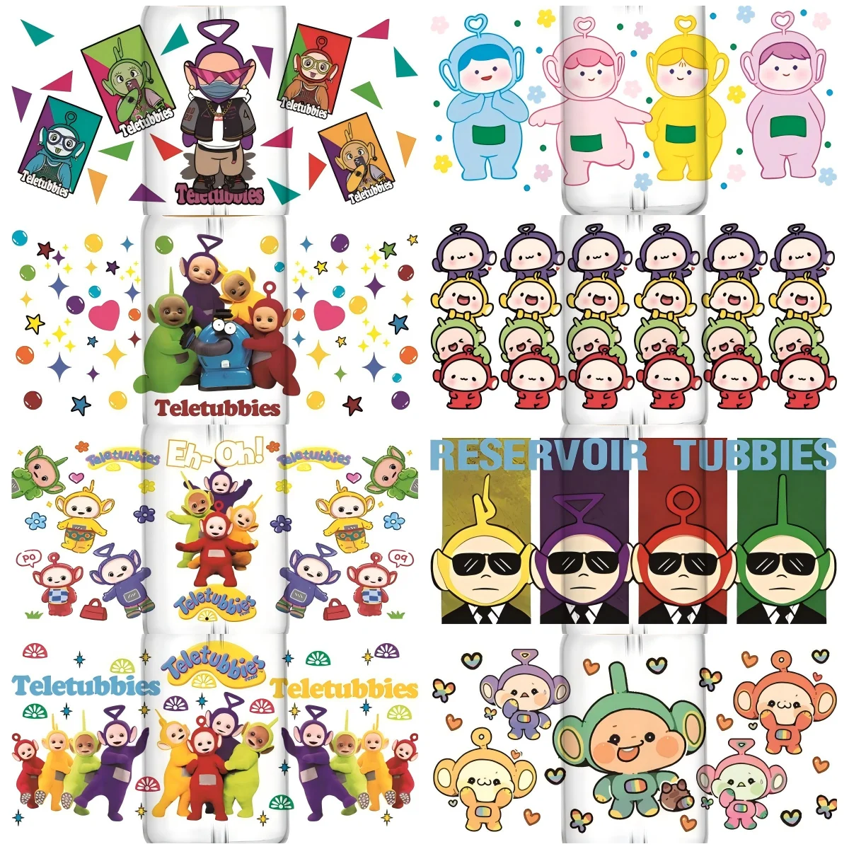 

Cute Plush Toy Cartoon UV DTF Cup Wrap For 16oz Libbey Coffee Glass Television Baby 3D Sticker Cup Wraps