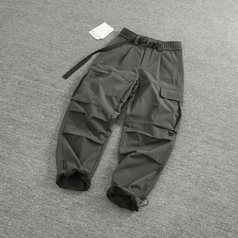 

Spring Autumn Thiened Cosite Inner Long Trousers Men's Outdoor Casual Loose Straight Leg Workwear Pants Multi kets