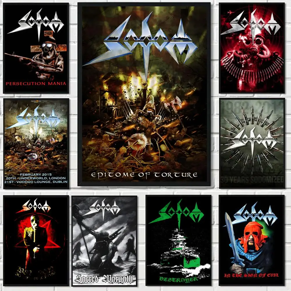 Sodoms Germany Thrash Metal Band Poster HD art sticky wall waterproof home living room bedroom bar aesthetic decoration