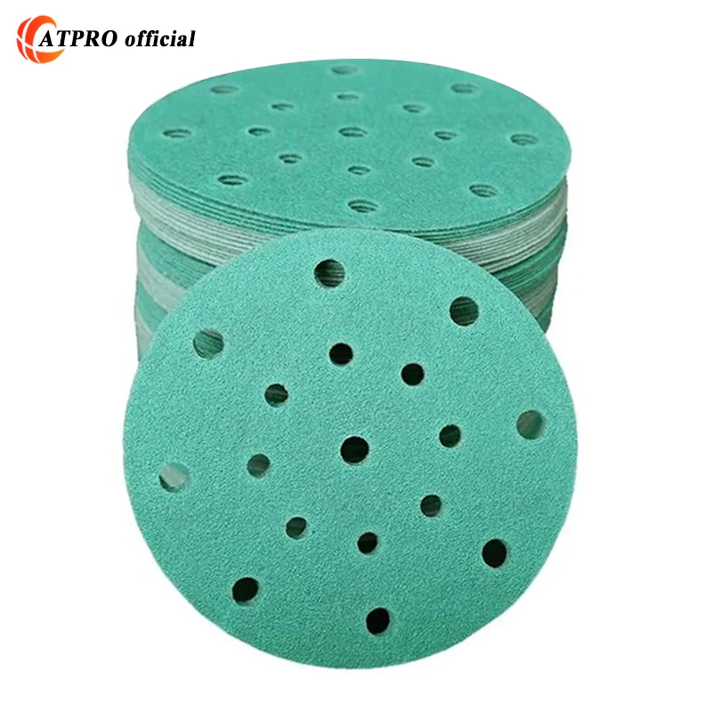 Sandpaper Abrasive 6 Inch 150mm Ceramic Material Mylar Sandpaper Automotive Wood Metal Industrial Grinding 100pcs