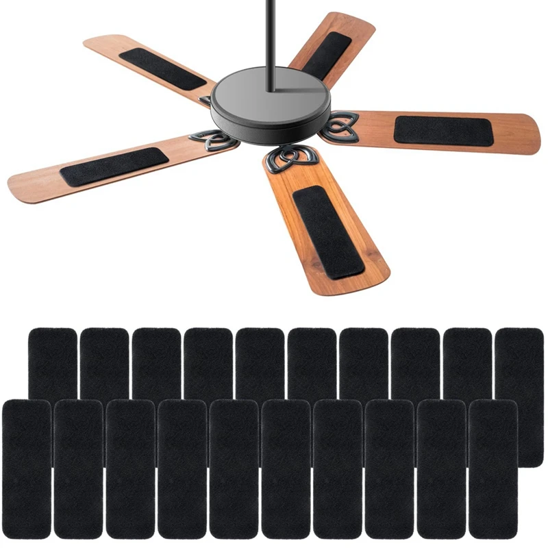 20 Pcs Ceiling Fan Blade Filters Fan Air Purifier Pads Coconut Carbon Ceiling Fan Air Filter