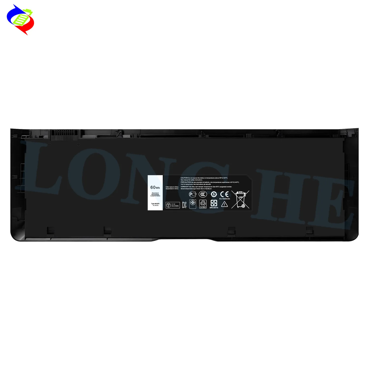 9KGF8 60Wh 11.1V Laptop Battery for Dell Latitude E6430u E6510u Series 09KGF8 Replacement Battery