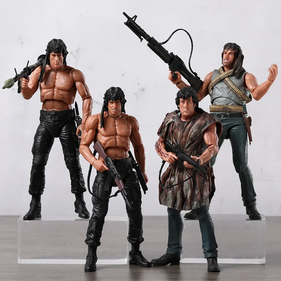 

NECA первый кровь Джон Джей Рэмбо экшн-фигурка модель игрушка подарок для коллекции