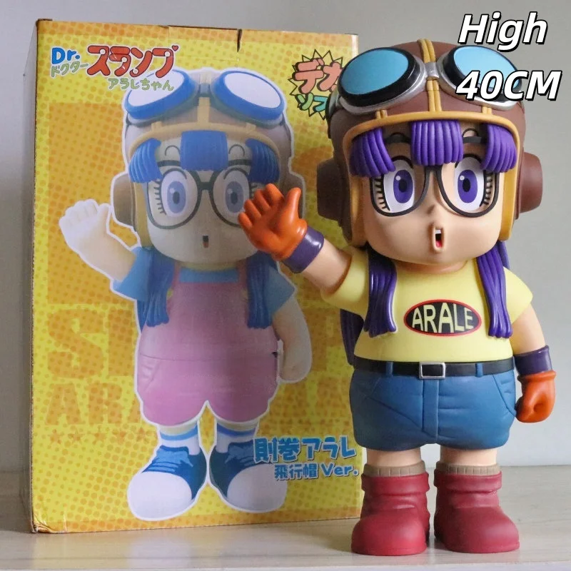 Figura de acción de anime de gran tamaño de Dr. Slump y Arale, modelo de piloto, decoración para sala de estar, regalo coleccionable para fans del anime