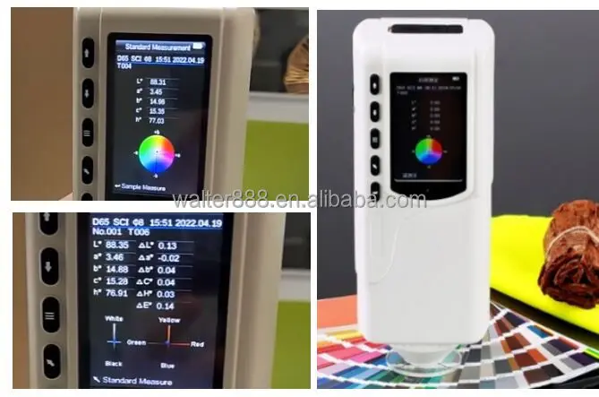 مقياس الألوان المحمول NR60CP، مقياس فرق الألوان الرقمي، مقياس الطيف الضوئي