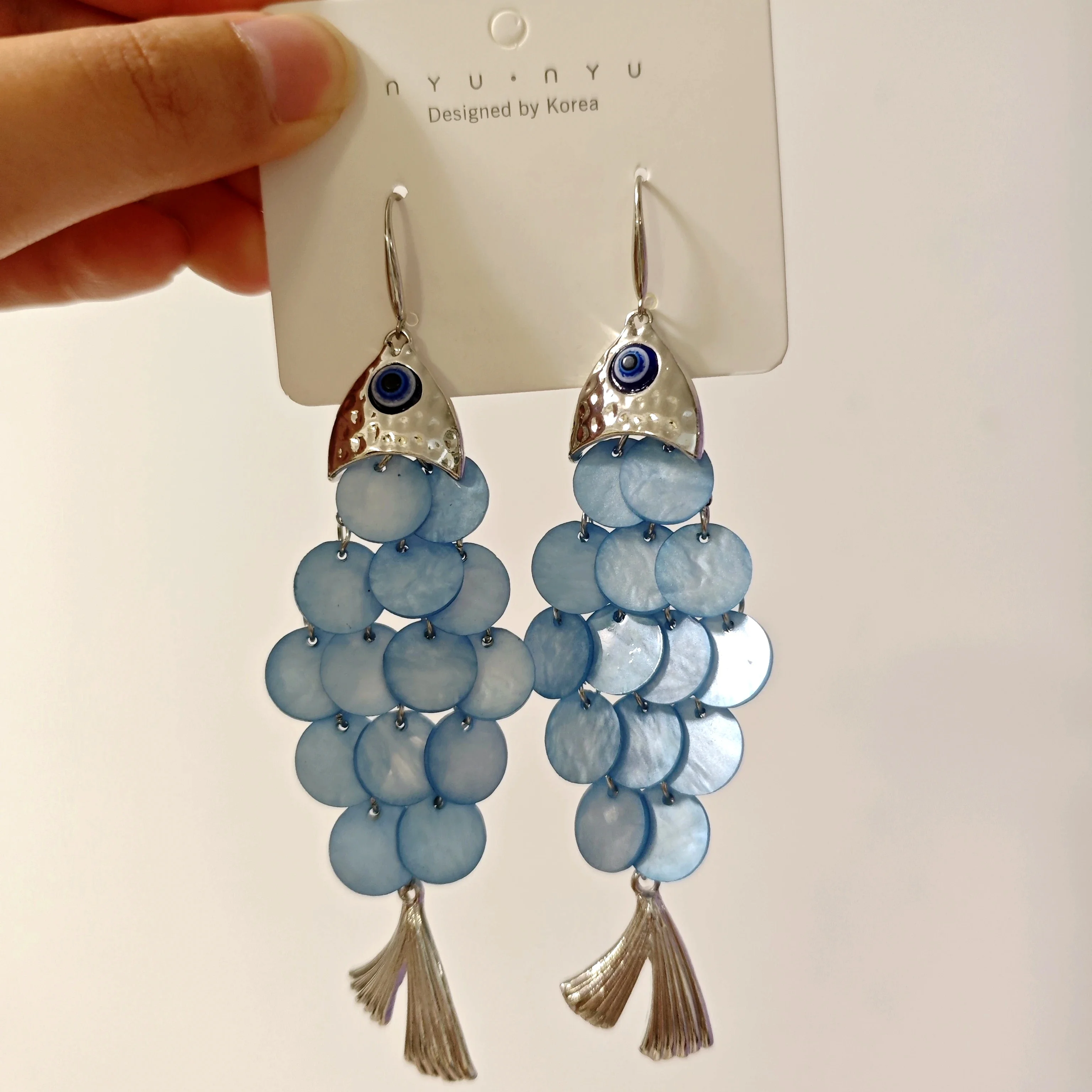 2026 New Niche Design Multi-Layer Fish Scale Dangle Earrings for Women, Retro Summer Beach Vacation Style Versatile Trendy Fashion Jewelry for Seaside Daily Outfit
