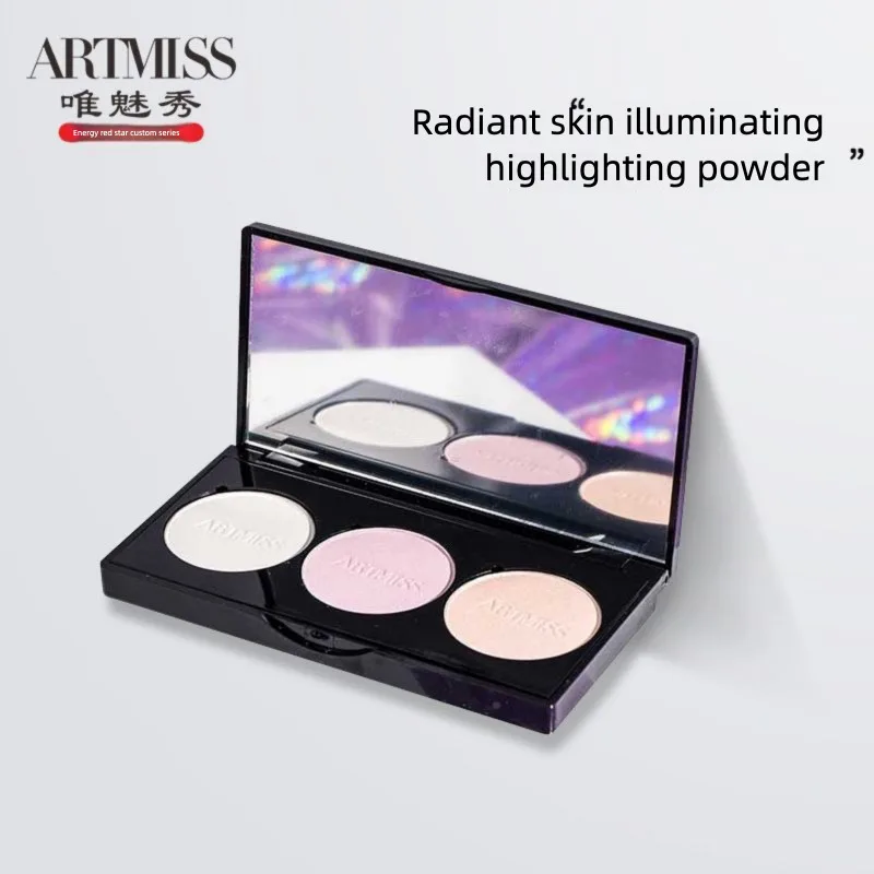 

Weimei Show Highlight Compact Brightening Powder Nose Contour Shadow Beginner Face Shaping Matte Under-Eye Highlighter High