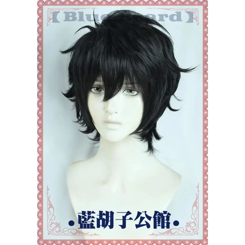 2025 aaa المحقق كونان ماتسودا جينبي شعر مستعار تأثيري أسود قصير مقاومة للحرارة الشعر الاصطناعية هالوين كرنفال لعب الأدوار