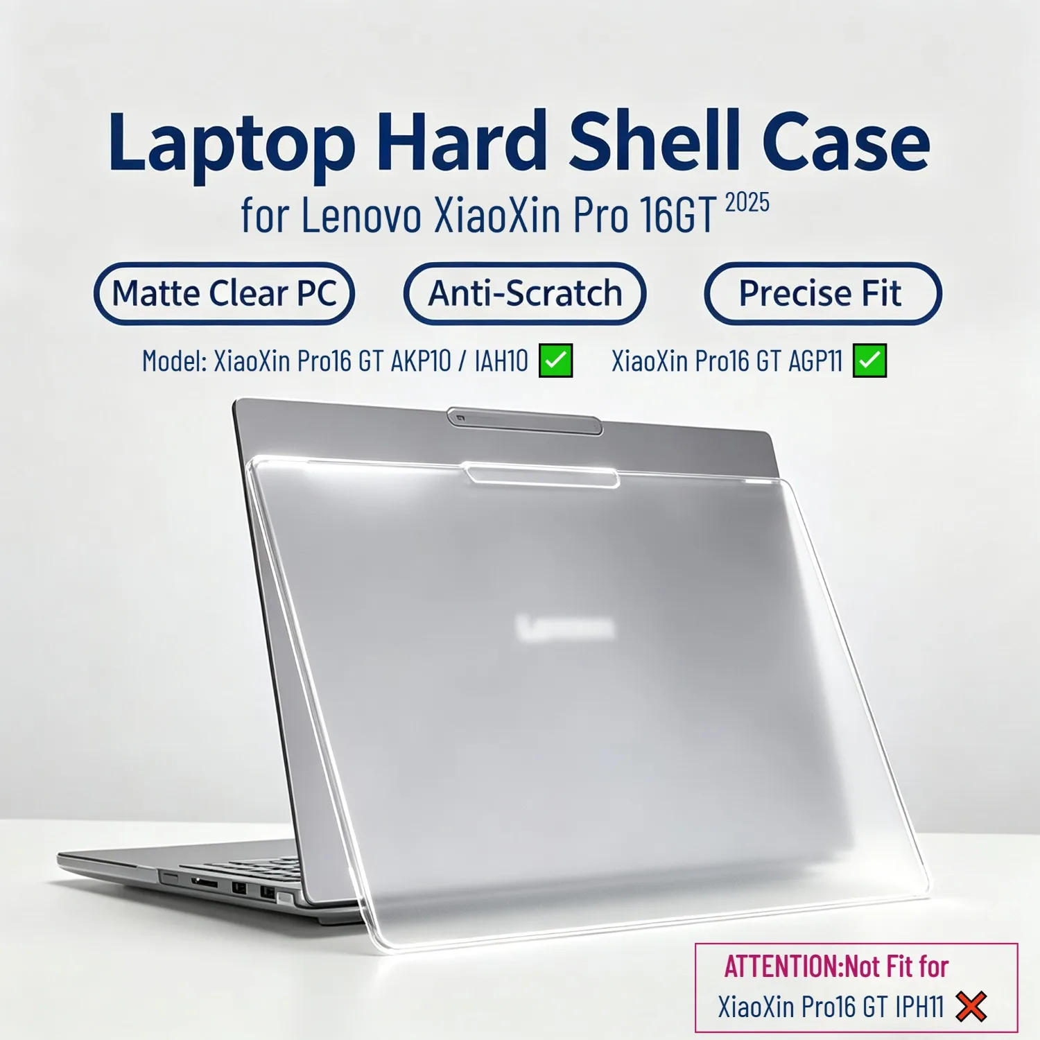Matte Hard Shell for 2025 Lenovo XiaoXin Pro 16 GT AKP10 IAH10 Laptop Case Anti‑Scratch Shock‑Proof for XiaoXin Pro16 GT AGP11