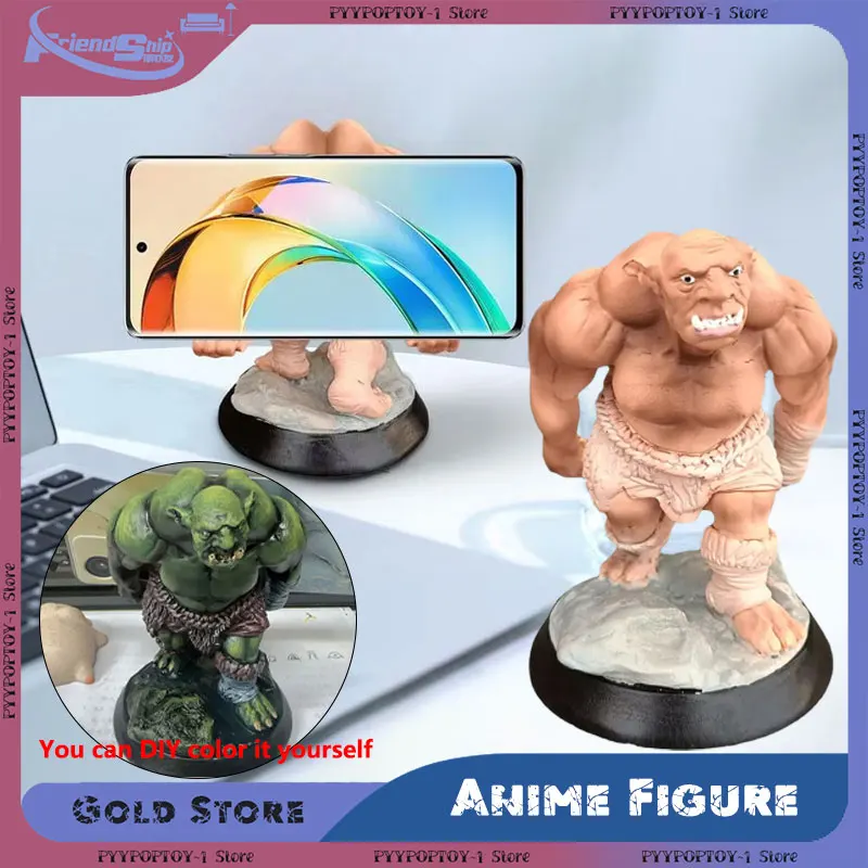 

Держатель для телефона Wild Man, фигурки животных, статуя, подставка для телефона, украшение для рабочего стола, стойка для планшетов, модель из ПВХ, коллекция игрушек, подарки