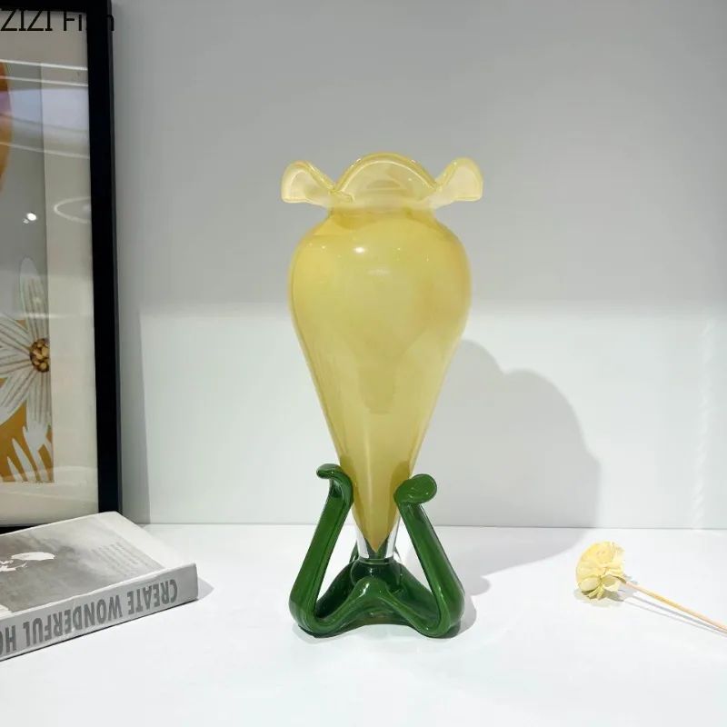 

Desktop Flower Arrangement Glass Vase Decoration Ornaments Artistic Flowers Vessels Hydroponic Vase Dried Flower Vases Crafts