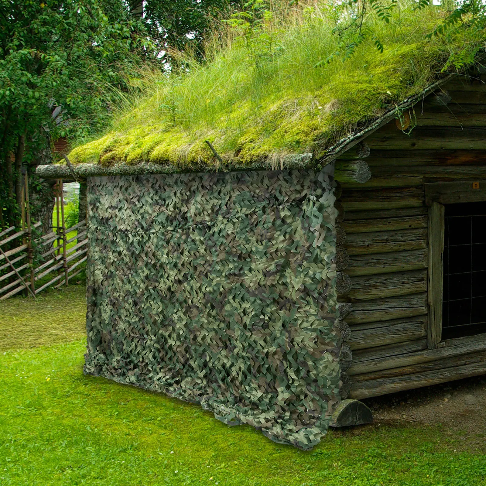 التمويه صافي 8x8 متر 210D أكسفورد البوليستر الغابات مقاوم للماء طوي الصيد التخييم العسكرية كامو في الهواء الطلق صافي #3