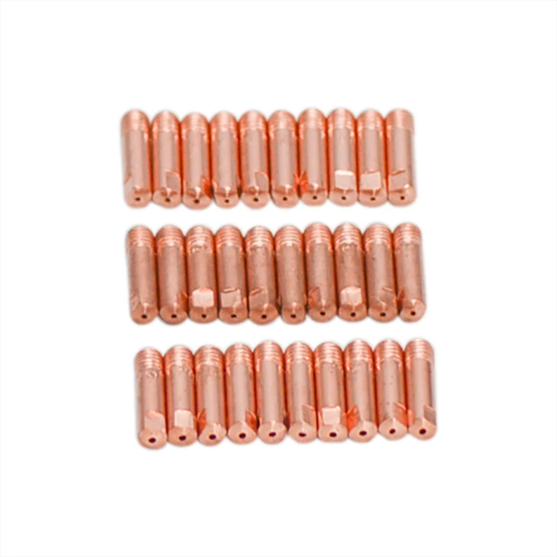 10Pcs/Pack Conductive Nozzle 0.8mm MB-15AK MIG/MAG M6 Welding Weld Torch Contact Tips Holder Gas Nozzle Part Tool Set