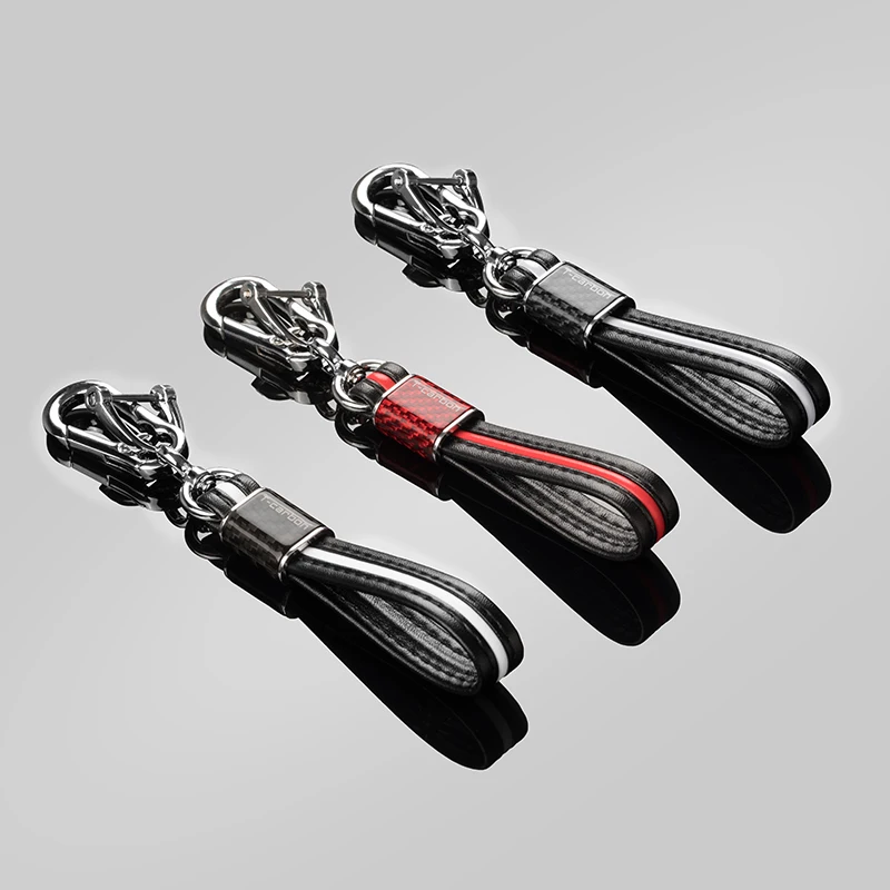 Carbon fiber Car key case Cover buckle chain Car decorative key housing Bag For BMW X1 X3 X4 X5 X6 7 3 Series