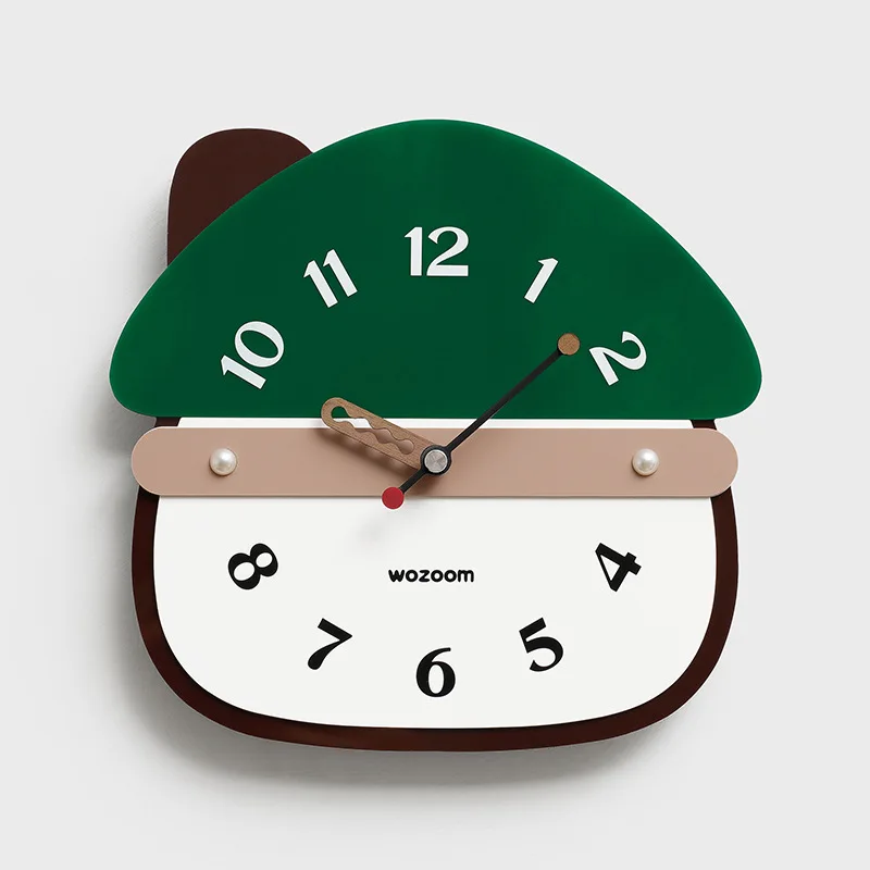 

Modern Creative Silent Wall Clock 2025 New Design No Drill Installation Cream Style Wall Clocks Living Room Decor