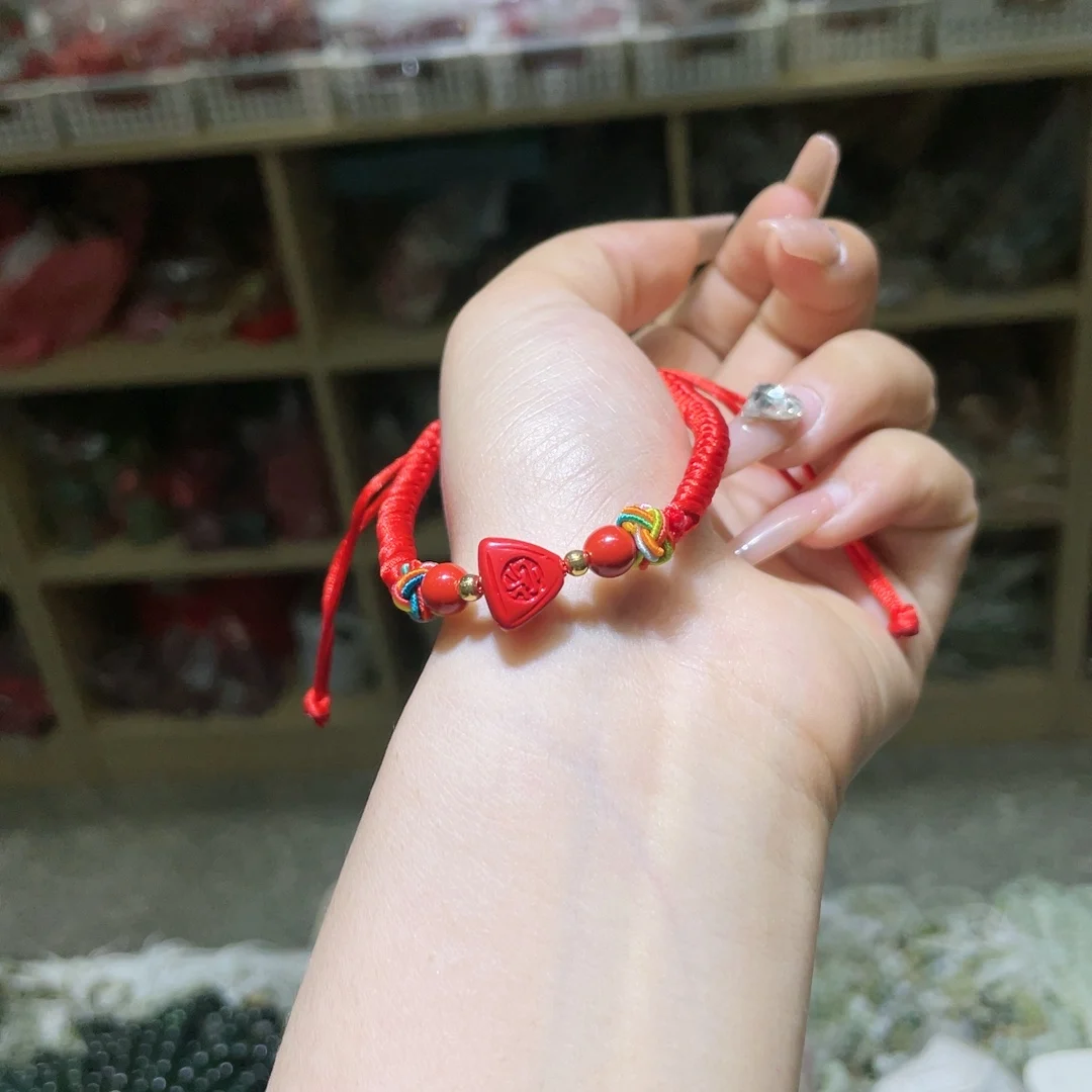 Colorful Zongzi hand-woven rope folk wind hand-woven children's bracelet