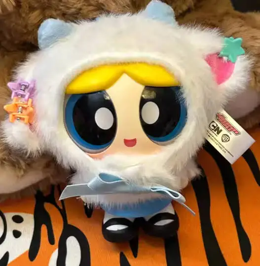 

Powerpuff Girls Cape Cross-Dressing Doll Blind Box Plush Vinyl Toy Backpack Pendant Key Rings/Chains Trendy Gift