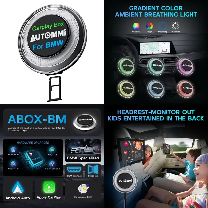 Wireless Carplay Adapter Portable Wifi GPS Navigator Stereo Car Play Multimedia Module Dongle Carplay Smart Car Box netflix