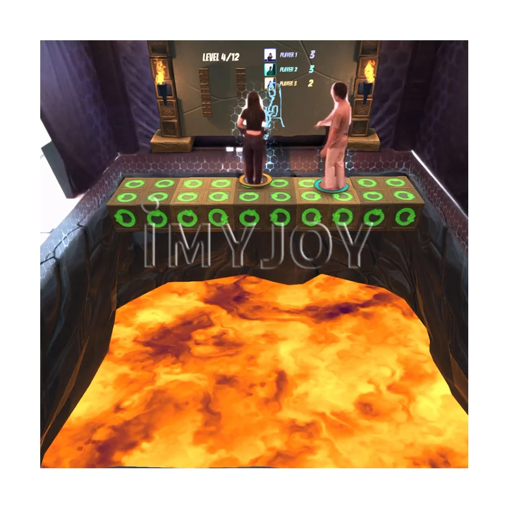 

Amusement Park Custom Indoor Immersive Ar Wall Large Screen Lava Games Projection Room Ai Interactive Floor Motion Sensor Games
