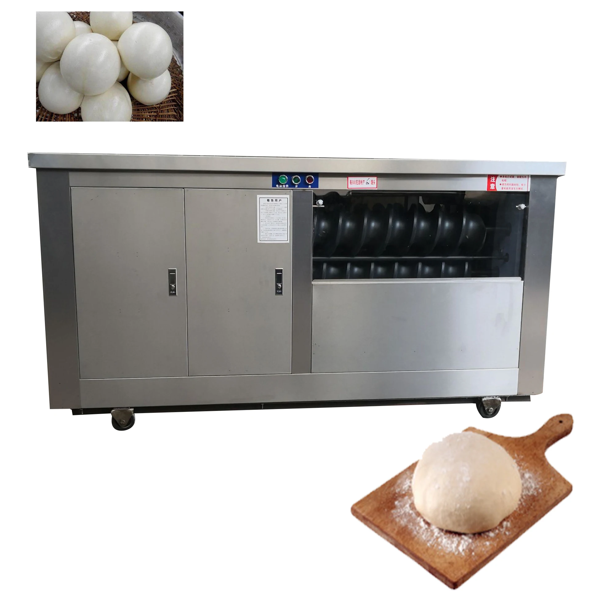 

3000W Automatic Round Bread Machine Stainless Steel Dough Divider & Sandwich Bread Maker With Motor Core Components
