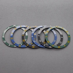 38 mm X 31.5 mm Flat Ceramic Bezel Inserts Replacement Bezels Multiple Color Options for SKX007 SKX009 SRPD Case Spare Parts