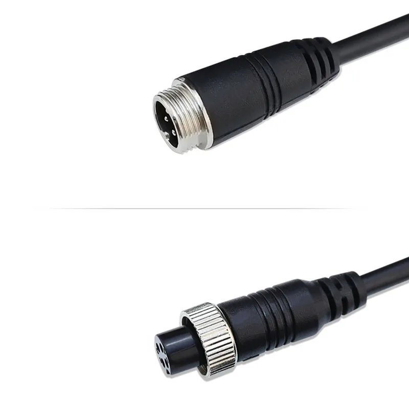 1M 5M 10M 20M 4Pin male to female Aviation GX12 12mm car Video Cable Extension connector for car Reversing Camera Camper Trailer