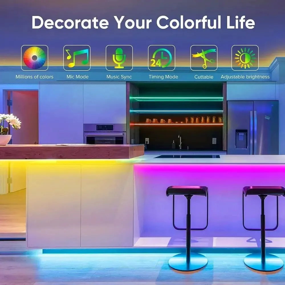 Tape Bluetooth USB LED Strip Light 5050 SMD 5V USB RGB Lights Flexible LED Lamp Tape Ribbon RGB Self-adhesive TV Desktop Diode