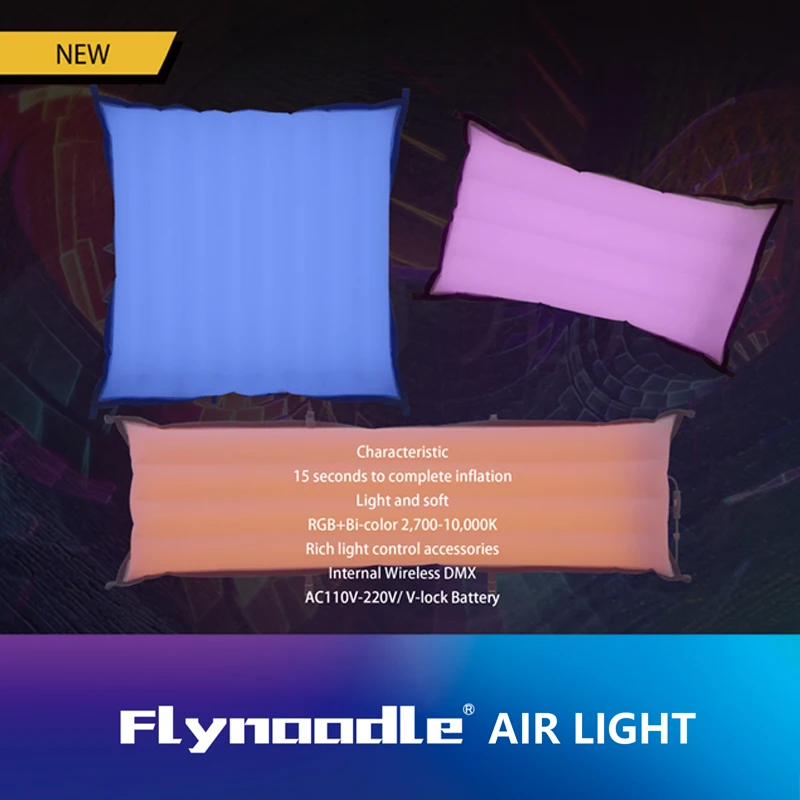 Flynoodle L18C/L14C AIR TUBE Light RGB Full Color photography Video Light Bi-color 2700k-10000k Air Column Soft Light Fill Light