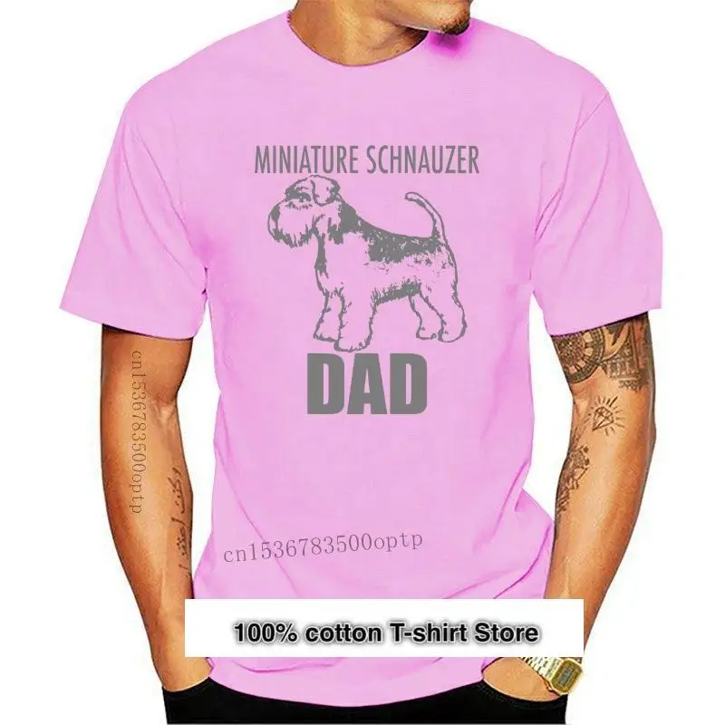 Camiseta con estampado de perro Schnauzer en miniatura, camisa con estampado de perro Schnauzer, a la moda, para verano, 2024