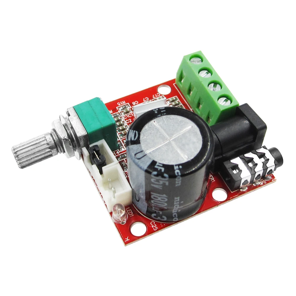 5 шт. 12 В мини Hi-Fi PAM8610 аудио стерео усилитель плата 2X10 Вт двухканальный