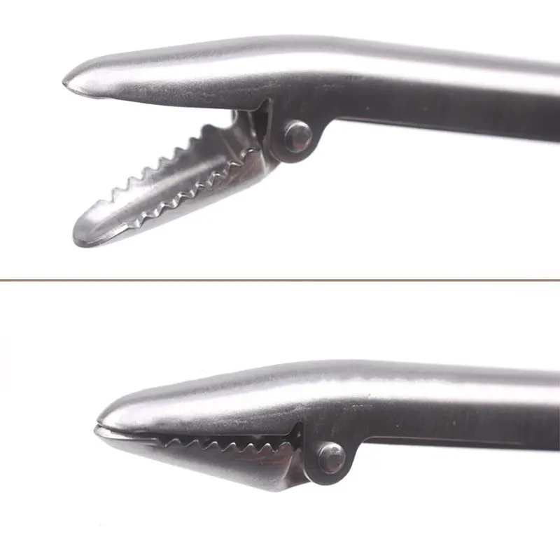 جهاز فك وربط السمك من الفولاذ المقاوم للصدأ مزود بمشبك لمزيل صيد السمك ذو طيات خطاف صيد السمك أداة التحكم في أدوات صيد الأسماك #6