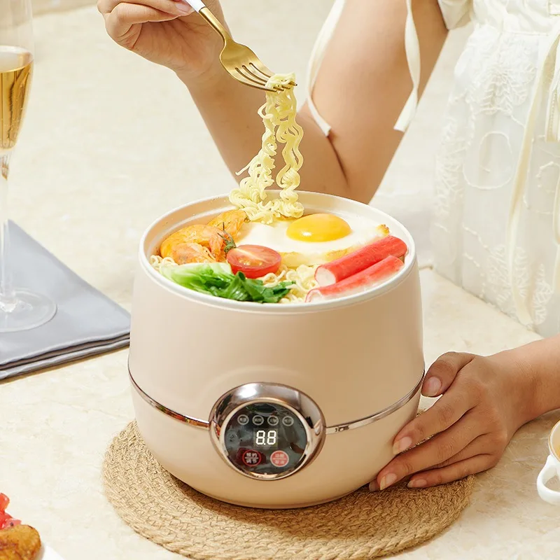 Mini Smart Electric Rice Cooker With Digital Display And Multi Function Buttons For Home And Dormitory Cooking Use view 3