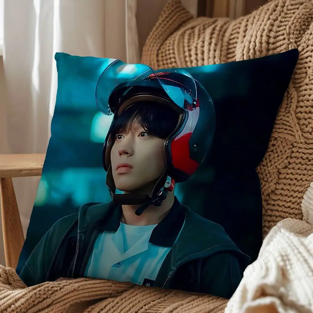 cool Yeon Si-eun Weak Hero Park Jihoon Pillow Case Office Cushions Suitable For Sofa Car Bedroom Decorative Cushion Cover