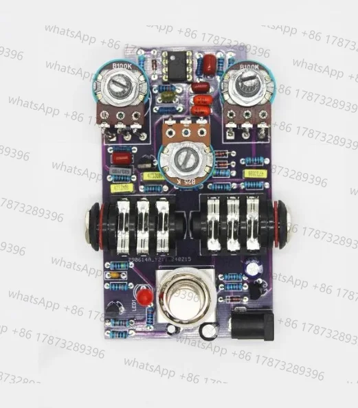 DIY Handmade Electric Guitar Single Effect Device DS-1 Replica Distortion Effect Device Circuit Board