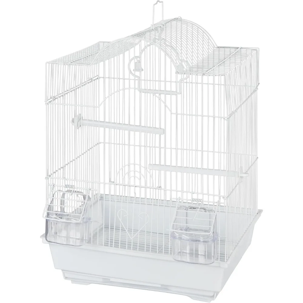 

PENN-PLAX Small Bird Starter Kit with Birdcage and Accessories – Great for Parakeets, Lovebirds, Parrotlets, Finches, Canaries