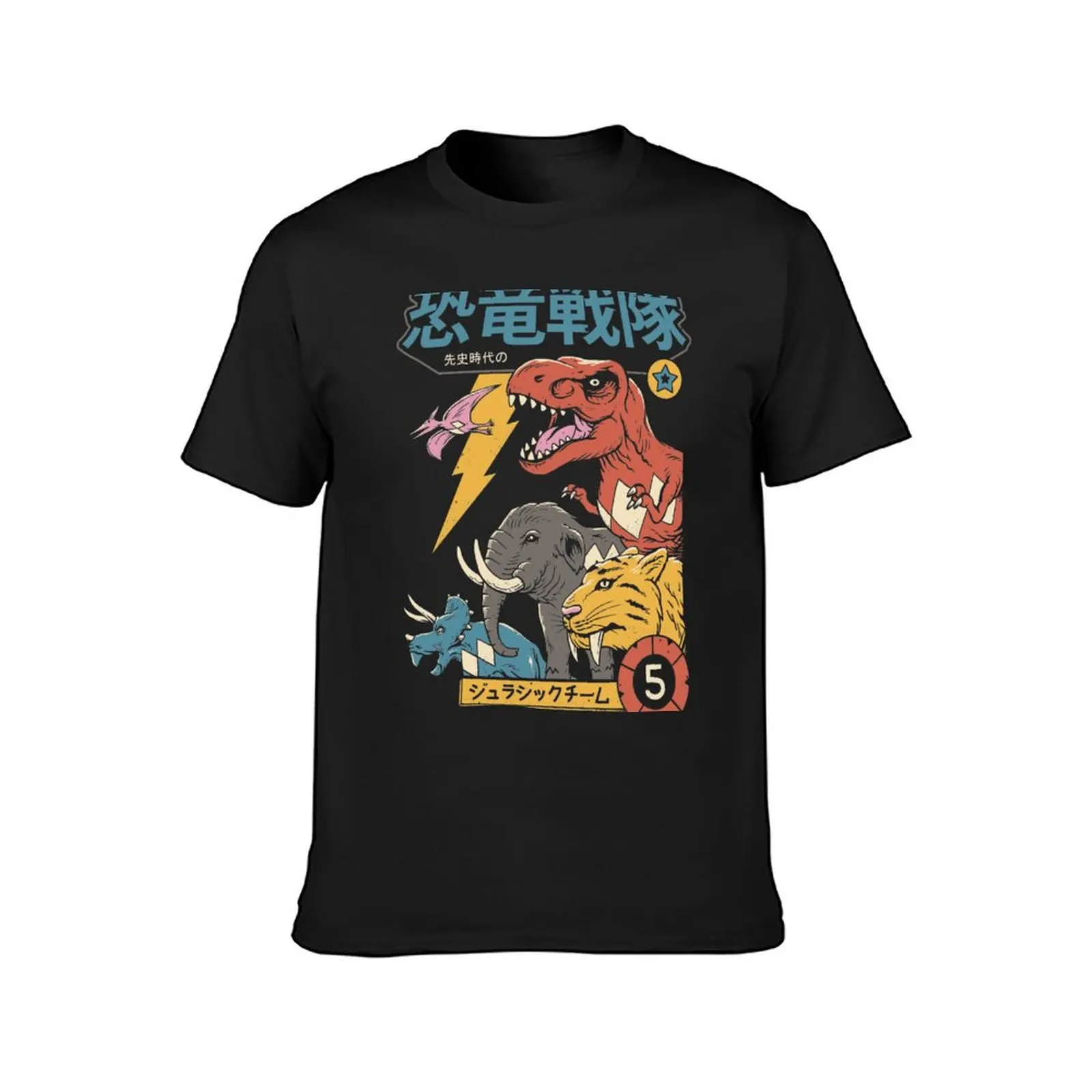 Dino Sentai T-Shirt customizeds animal prinfor boys summer clothes heavyweights oversized t shirts for men