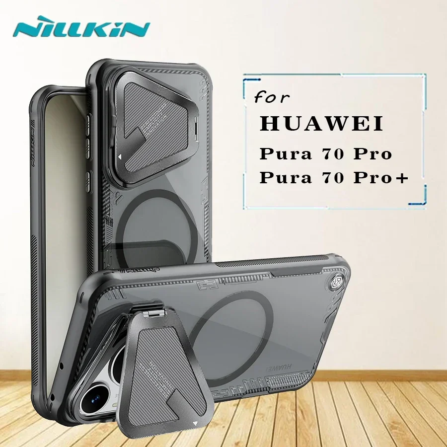 

for Huawei Pura 70 Pro / 70 Pro Plus Magnetic case Nillkin iceblade Prop Camera Protection with Stand Back cover