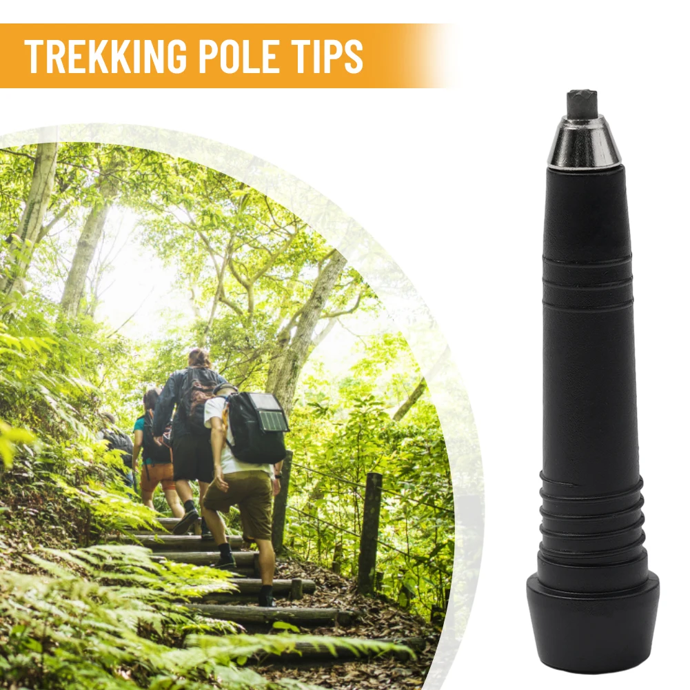 Part Trekking Pole Tips Tungsten Wear Resistance Pole Tips Replacement Trekking Pole Tip Weight Carbide Plastic