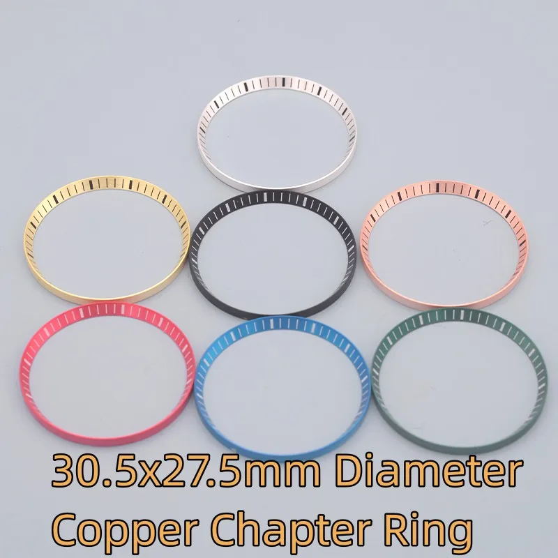 

SKX007 SKX009 SRPD Copper 30.5mm Chapter Ring For NH35 NH36 Movement Case Mod Dial Repair Parts Men's Diving Watch Inner Ring