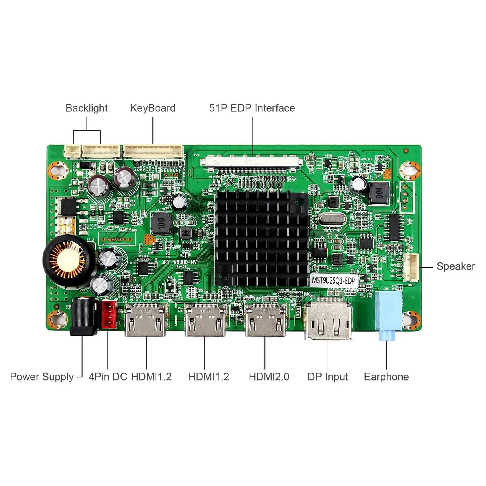 DP LCD Controller Board Work for  31.5inch 3840x2160 4K LCD Screen  LM315WR1-SSA1  LM315WR1-SSB1  LM315WR1-SSB2 LCD Screen