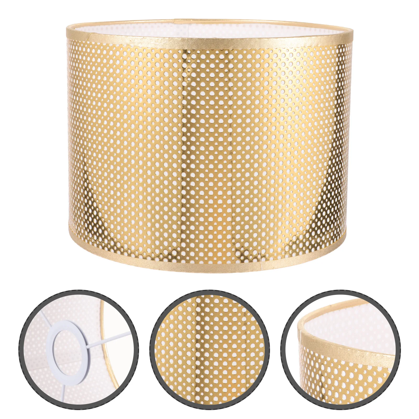 

Cloth Wrinkle Oval Lampshade Small for Table Lamps Bedside Warm Decorative E27 Base Modern Drum Shades Lighting Accessories