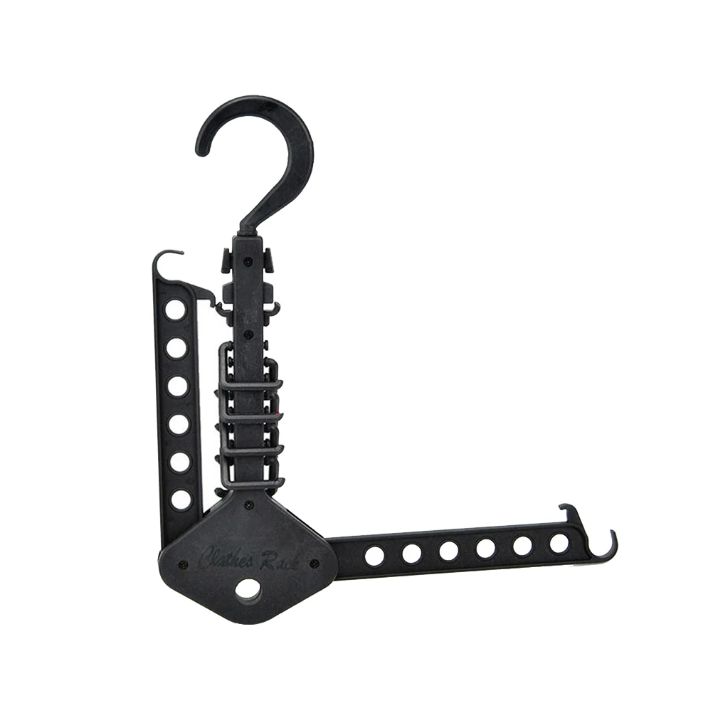 

Multi-Functional Foldable Clothes Hanger Rack Plastic Space Saving Double Layer Hangers Home Bedroom Laundry Storage