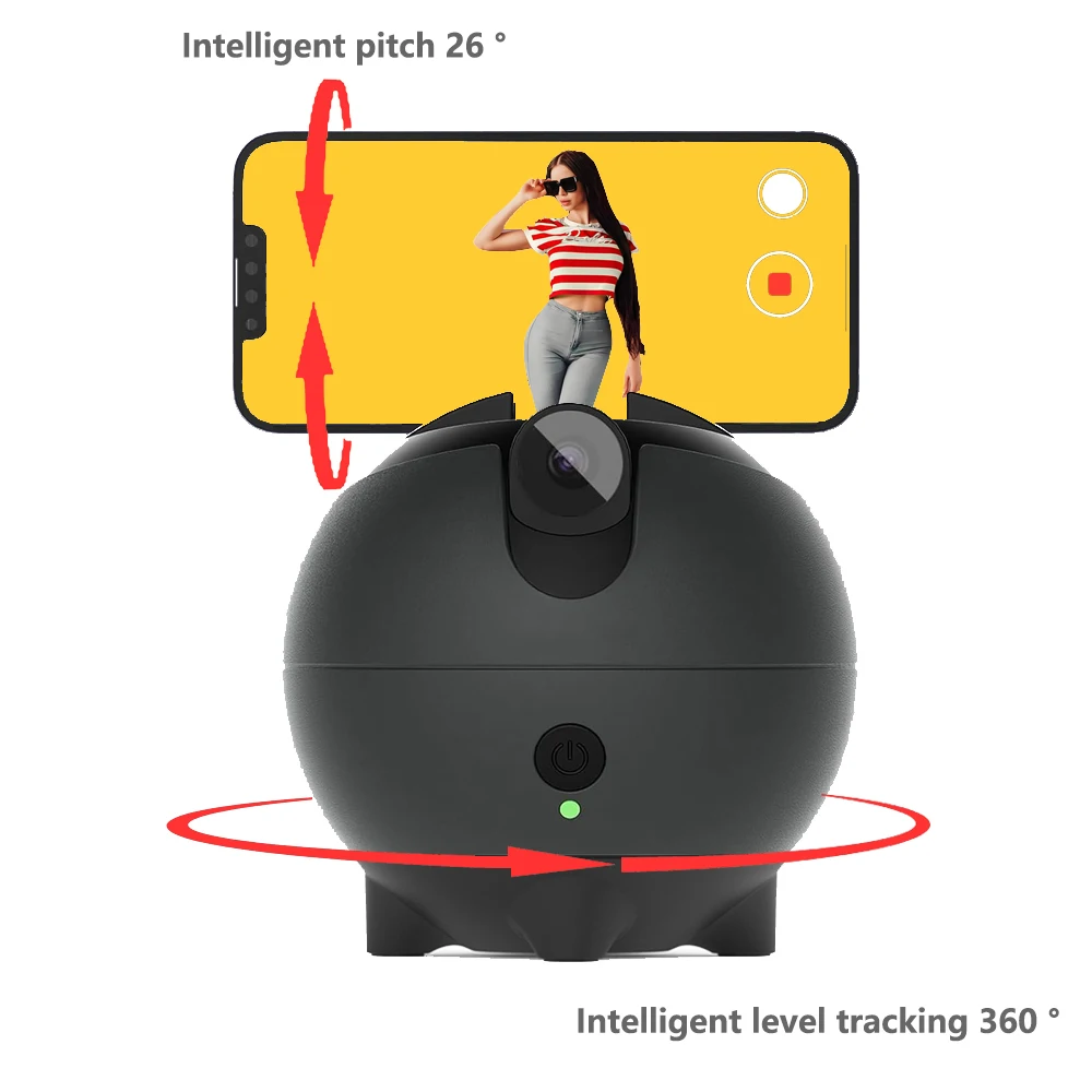 Newly AI intelligent follow-up gimbal dual-axis gesture control Internet live broadcast short video tracking shooting bracket