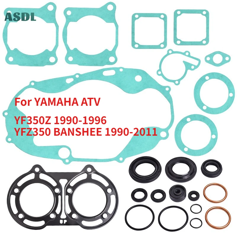 Junta de Culata de Cilindro para Motocicleta 2GU-11181-00 3GG-11351-03 para YAMAHA ATV YF350Z 1990-1996 YFZ350 BANSHEE 1990-2011 YF YFZ 350
