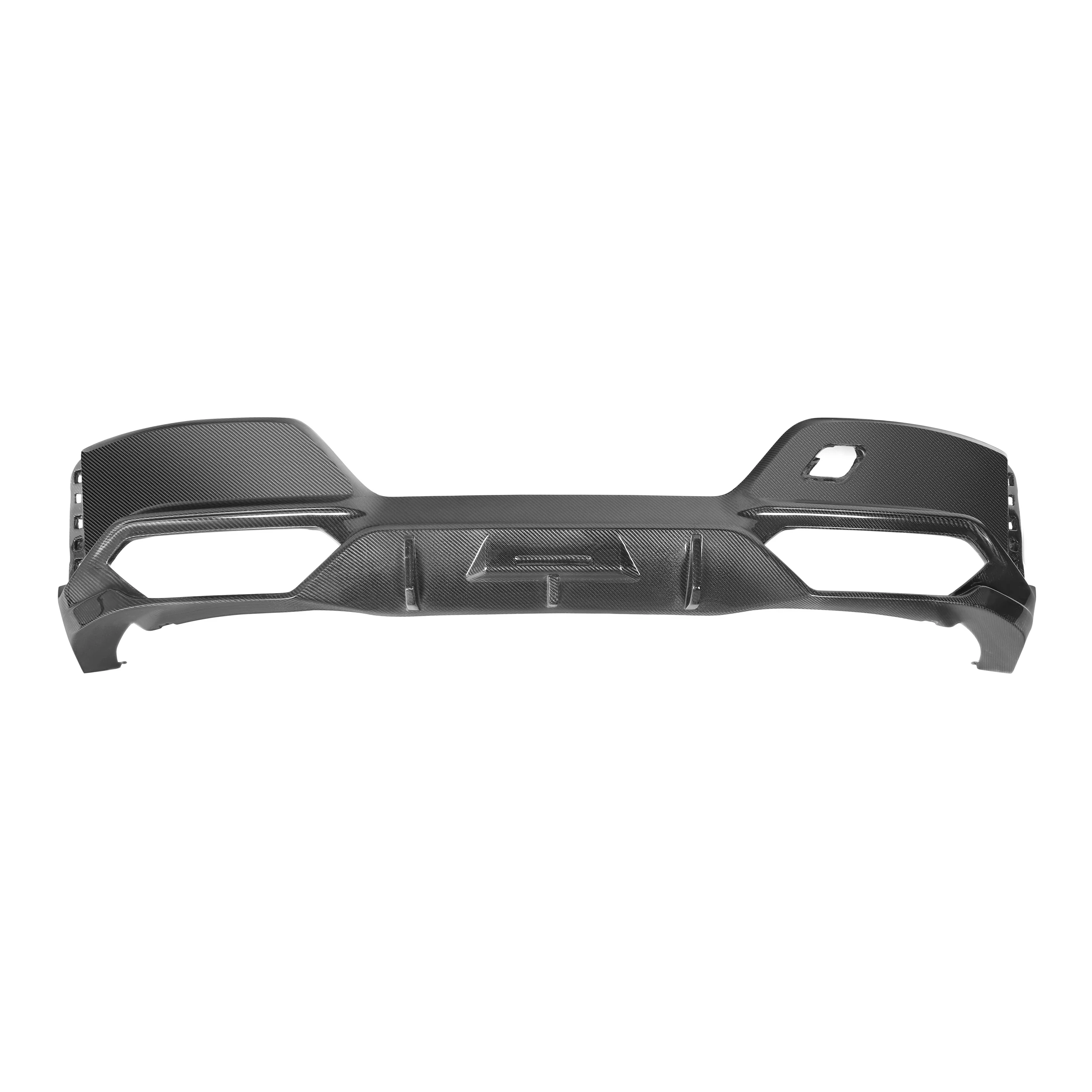 New Arrival Carbon Fiber Rear Bumper Body Kit for 7 Series G70 Sedan 2023+ Rear Diffuser Lip with Exhaust Pipe 3