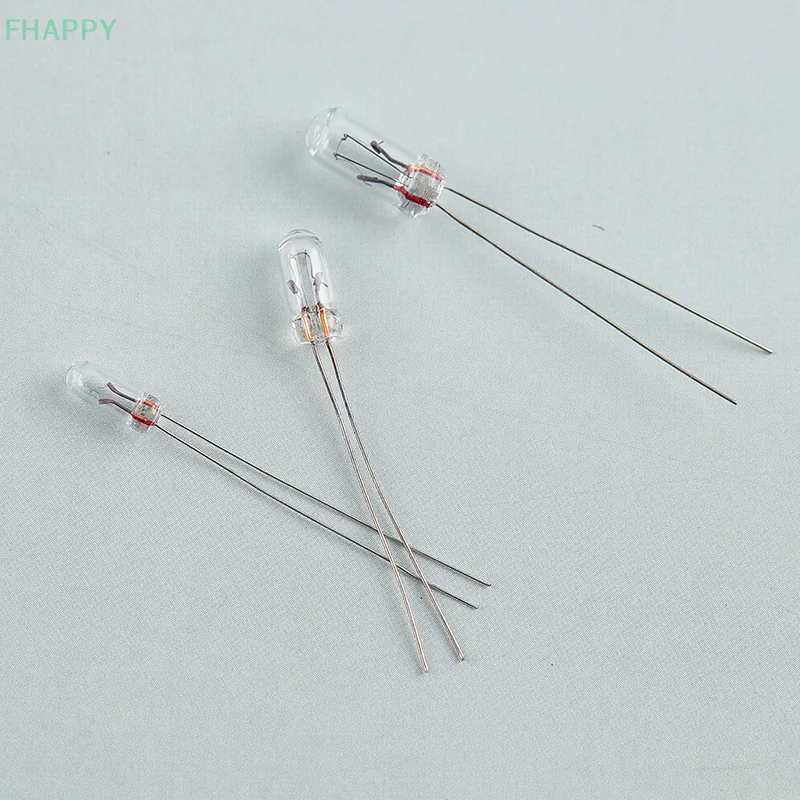 10 pz Mini lampada lampadina Edison filamento a incandescenza riso 3/4/5mm 3/6/12/24V